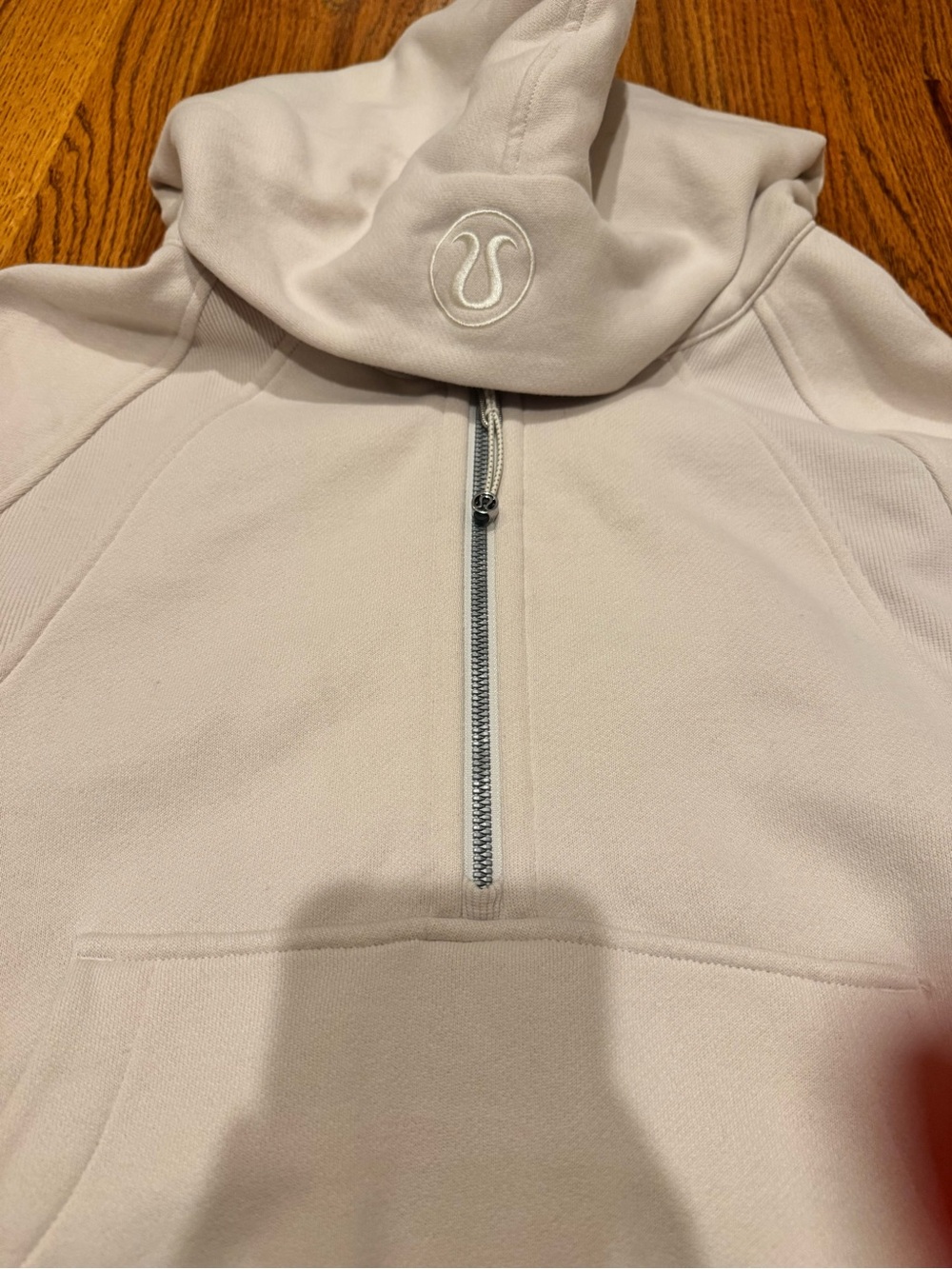 lululemon Beige Half-Zip Hoodie Sweater